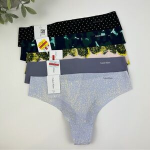 Calvin Klein Seamless Thong Bundle Size Medium